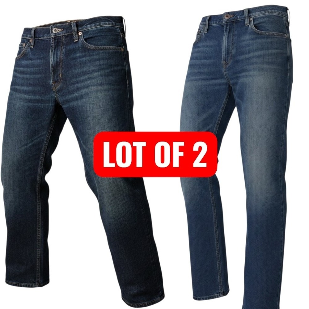Levi's‎ Jeans 569 Loose Men 36x30 Blue LOT OF 2 Straight Leg Denim Pants